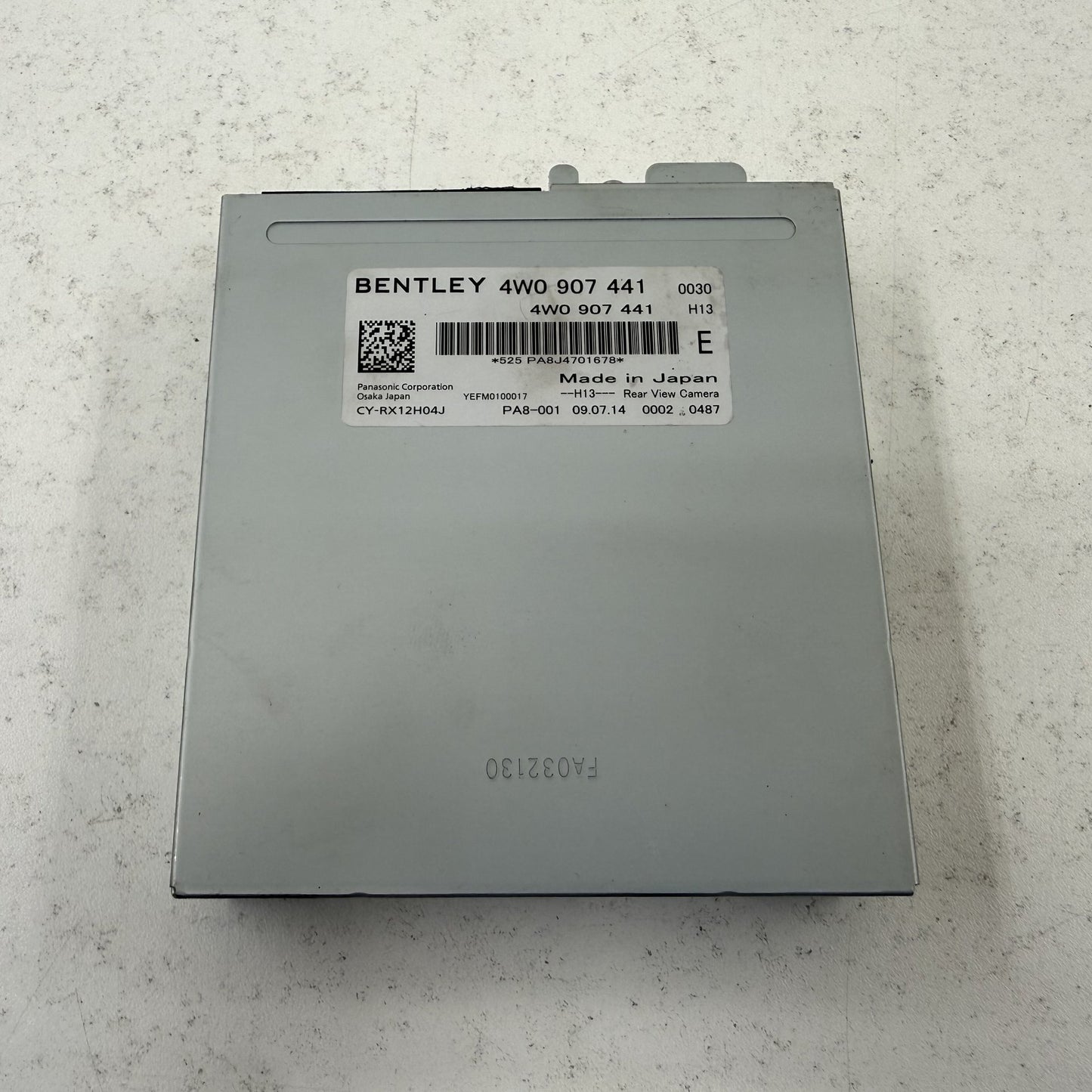 2014-2018 Bentley Flying Spur Rear View Camera Control Module 4W0907441 OEM