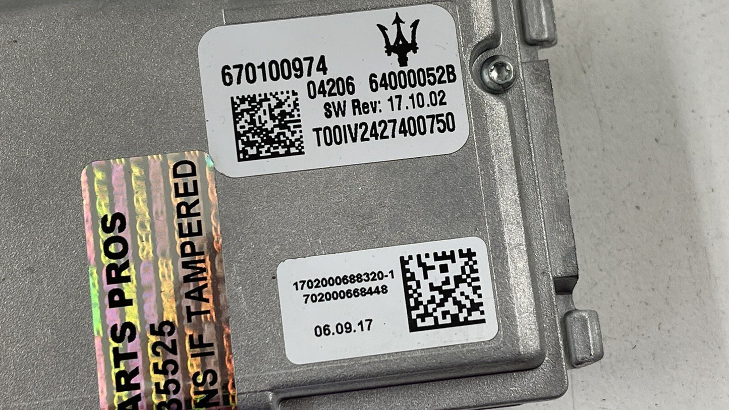 17-23 MASERATI QUATTROPORTE FRONT VIEW CAMERA LANE DEPARTURE KEEP ASSIST OEM