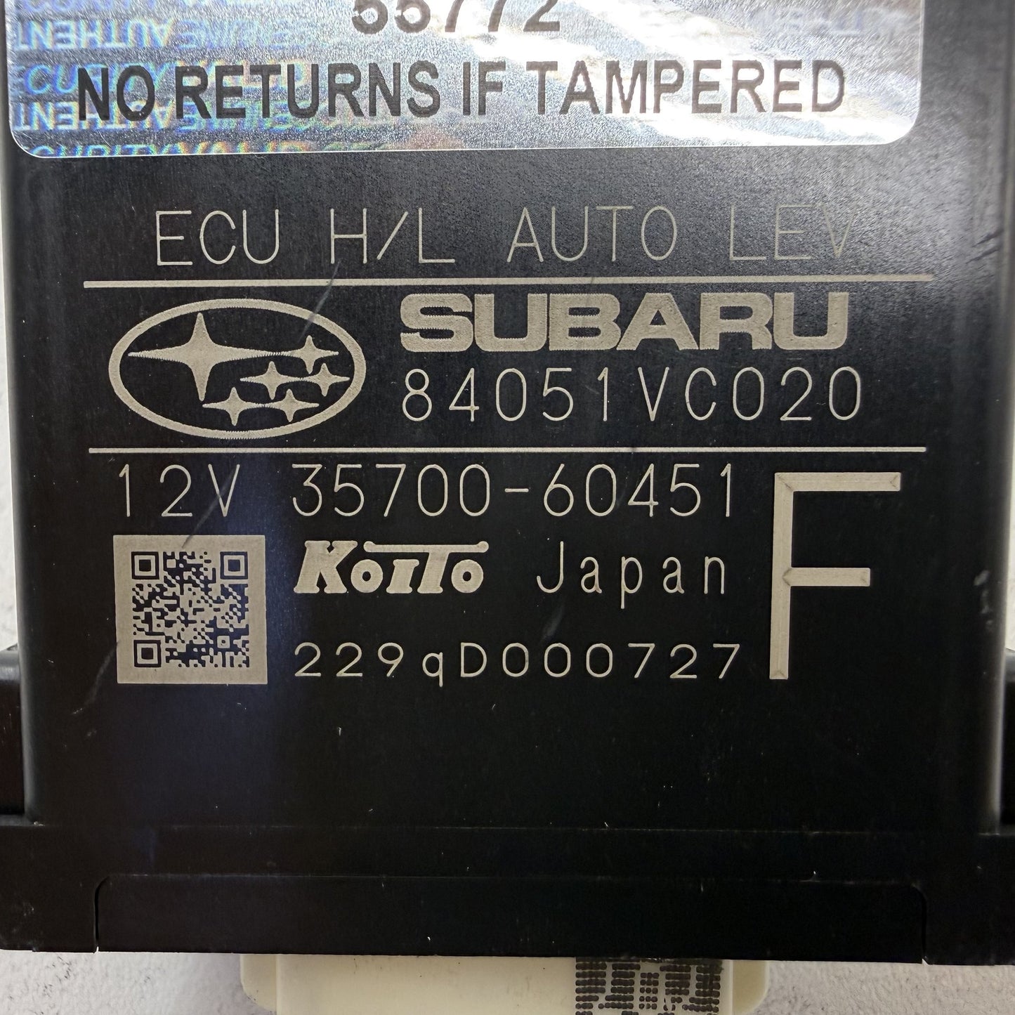 2022-2023 Subaru WRX Headlight Auto Leveling Control Module 84051VC020 OEM
