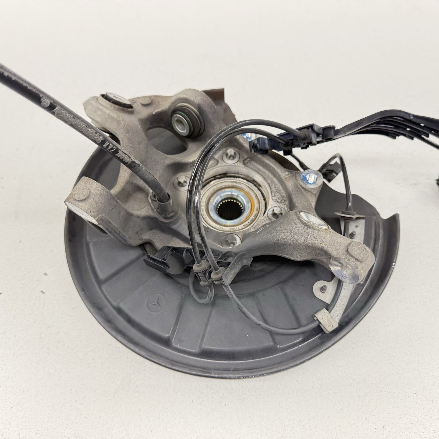 12-18 Mercedes W218 CLS550 Left Rear Knuckle W/ Control Arm Suspension Set OEM