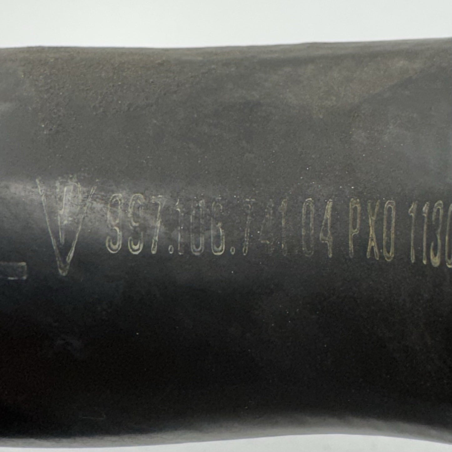 05-08 Porsche 911 997 Engine Coolant Pipe Hose W/ Adapter Sleeve Set OEM