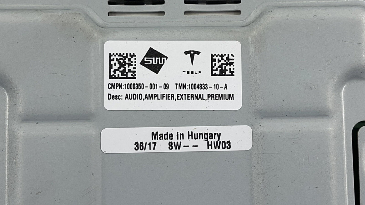 17-20 TESLA MODEL S AMPLIFIER AMP AUDIO SOUND 1004833-10-A OEM