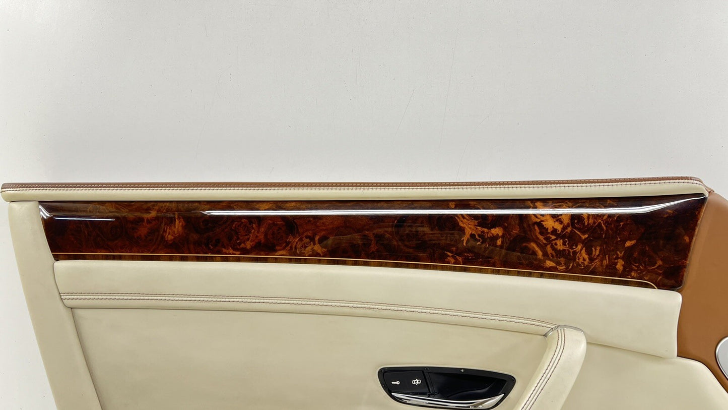 13-18 BENTLEY FLYING SPUR DRIVER LEFT FRONT DOOR PANEL COVER TRIM OEM
