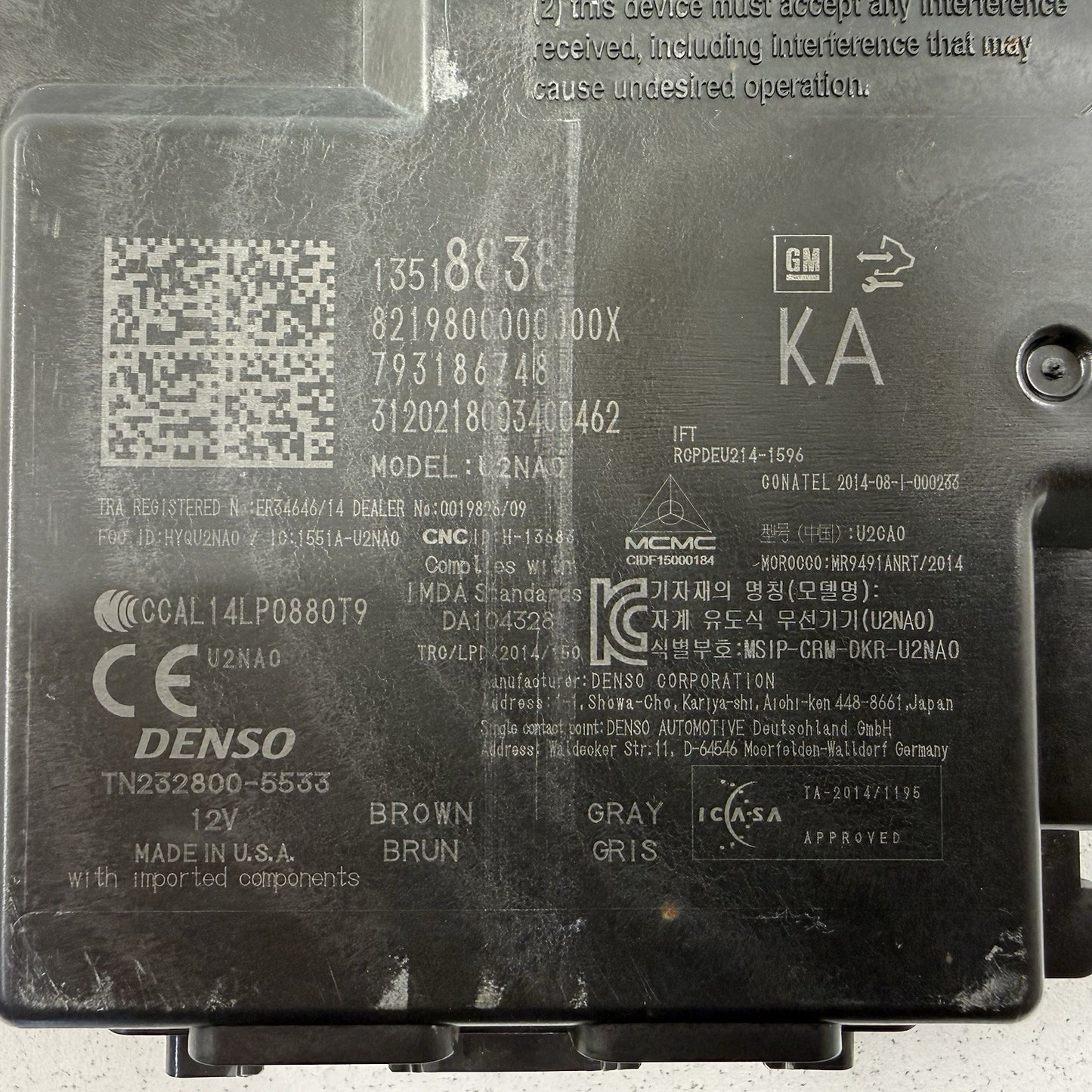 19-24 Chevrolet Camaro Keyless Key Less Entry Control Module 13558725 OEM