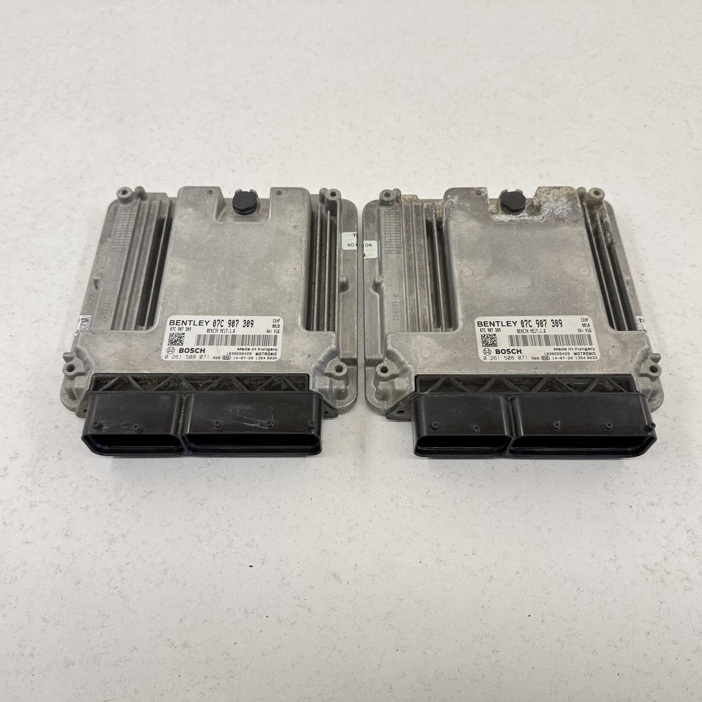 2014-2018 Bentley Flying Spur W12 Engine Control Module ECU Pair 07C907309 OEM