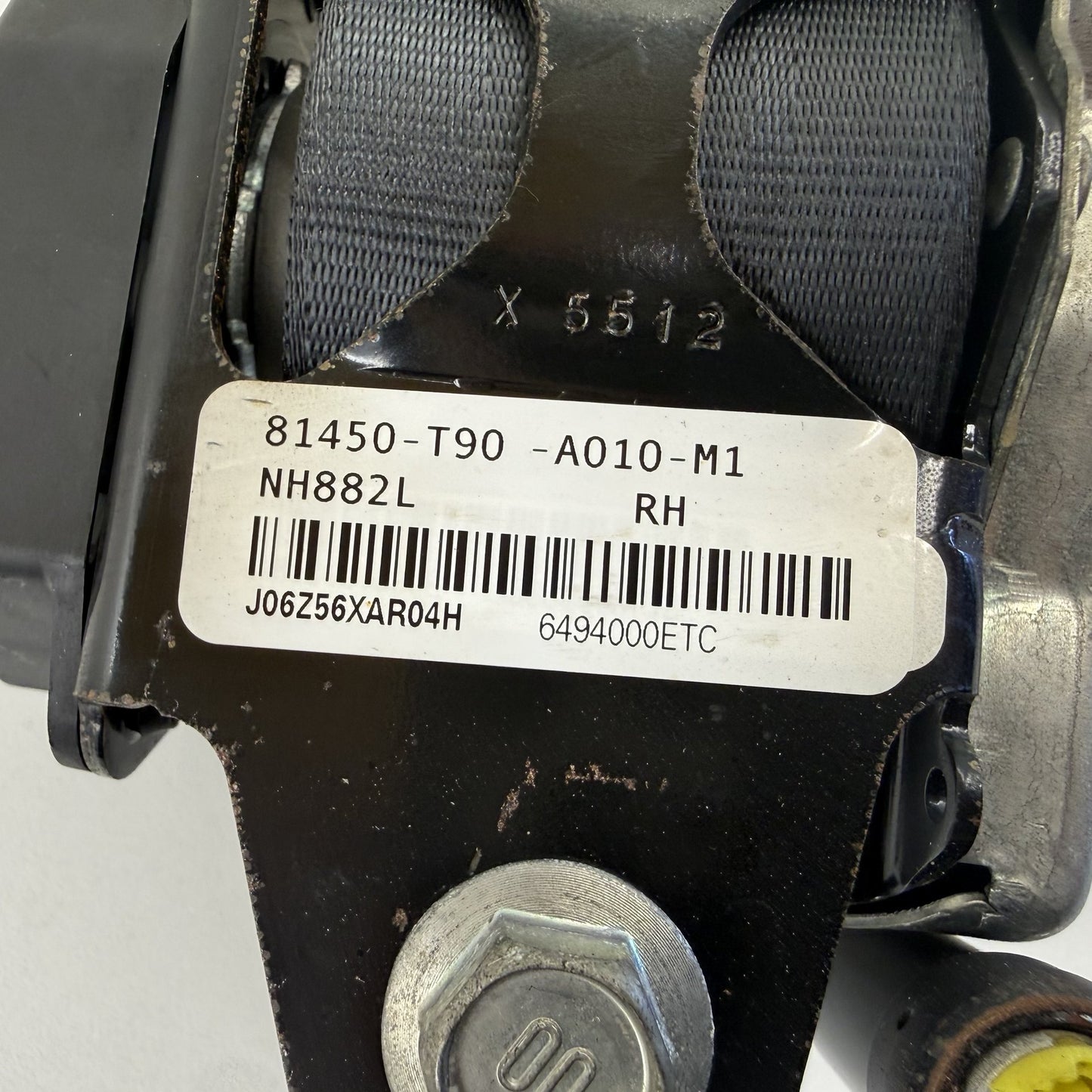 2023-2025 Honda Pilot Right Front Seatbelt Seat Belt Retractor Black OEM