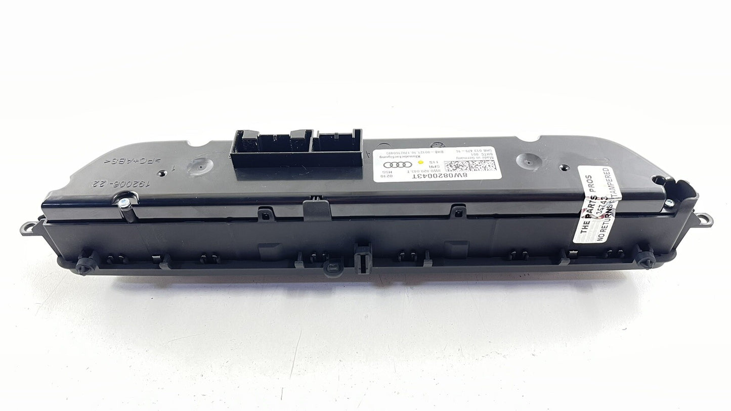 18-25 Audi A4 A5 S4 S5 HVAC AC Climate Control Switch Panel 8W0820043T OEM