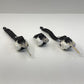 11-16 BMW M5 528 535 550 F10 Rear Seatbelt Seat Belt Retractor Set Black OEM