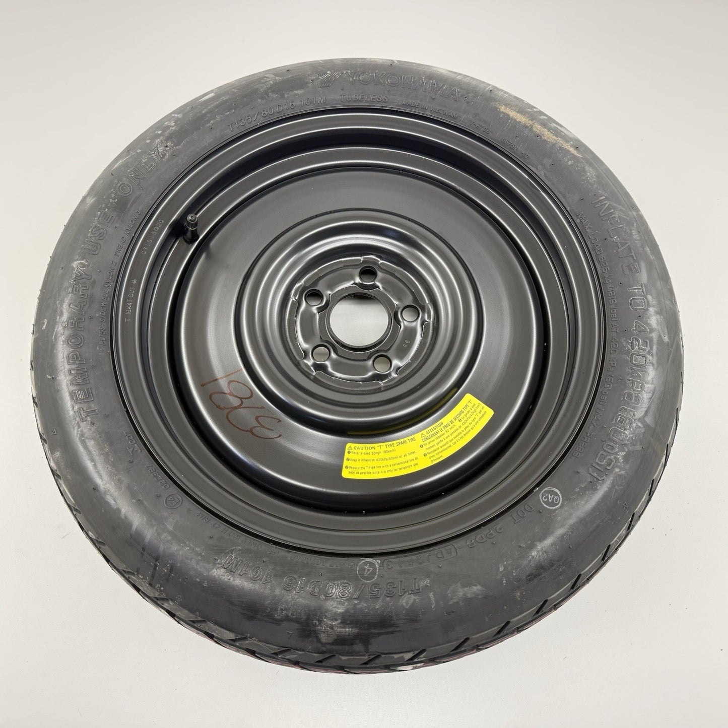 13-20 Subaru BRZ 86 FR-S Emergency Spare Tire Wheel Rim Donut T135/80/D16 OEM