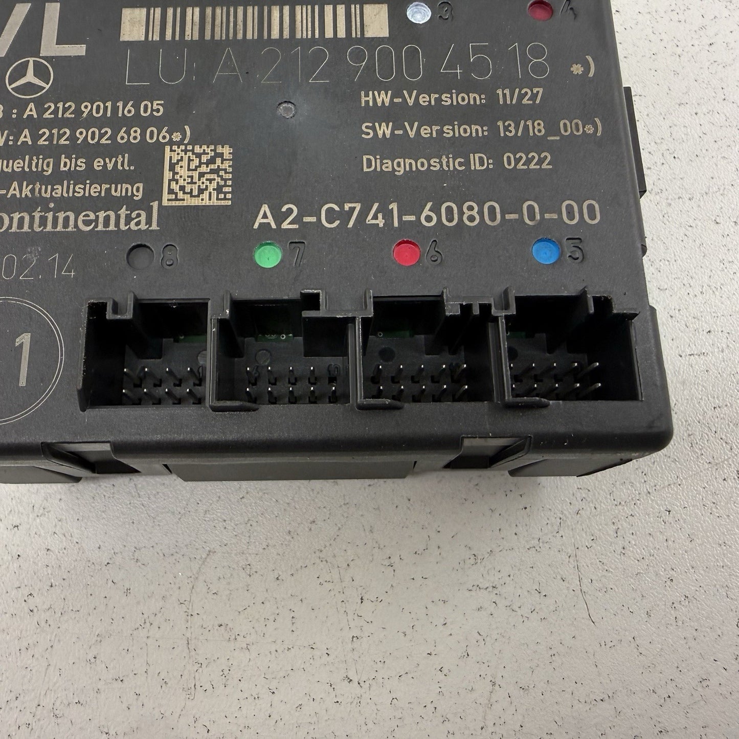 12-18 Mercedes W218 CLS550 Driver Left Front Door Control Module 2129004518 OEM