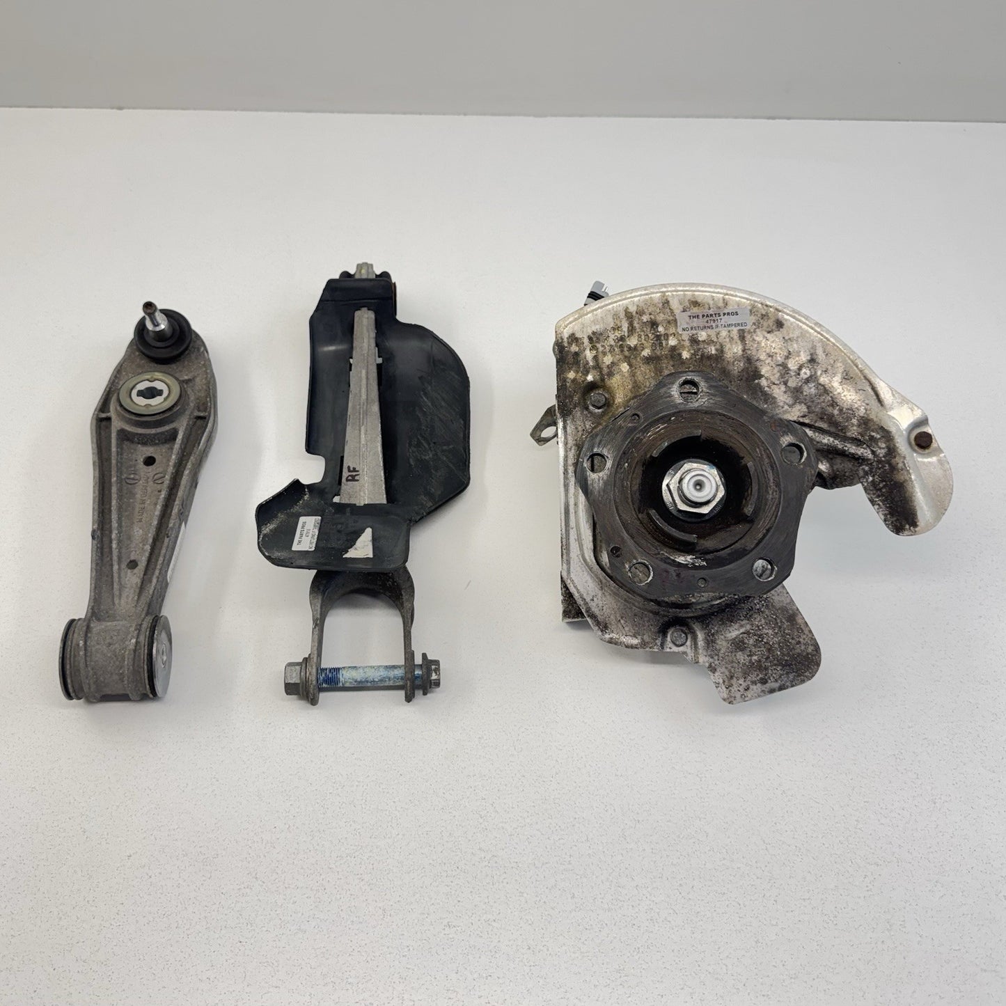 05-12 Porsche Boxster Cayman 987 Right Front Knuckle Hub W/ Control Arm Set OEM