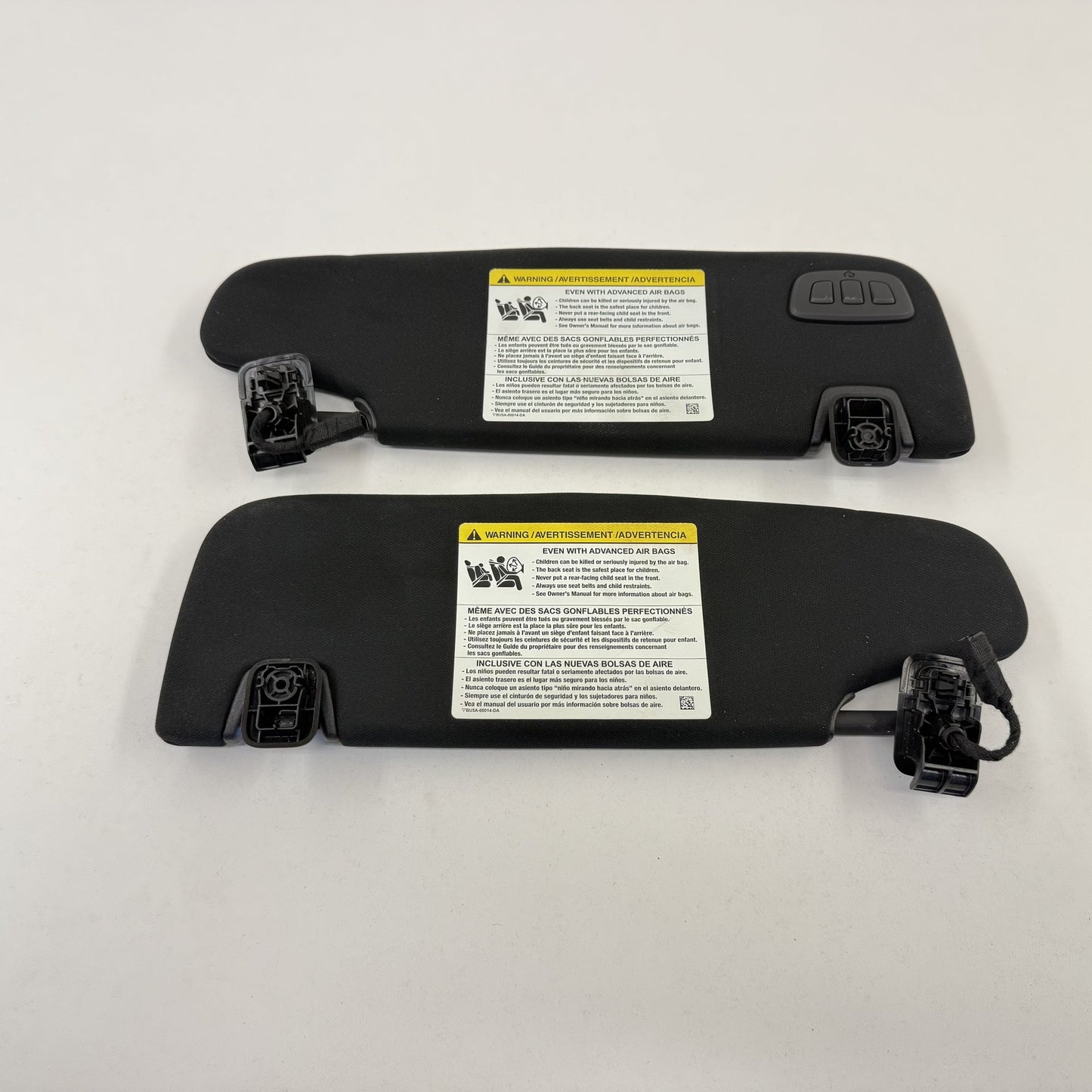 2015-2023 Ford Mustang GT Coupe Sunvisor Sun Visor Shade Pair Left &amp; Right OEM