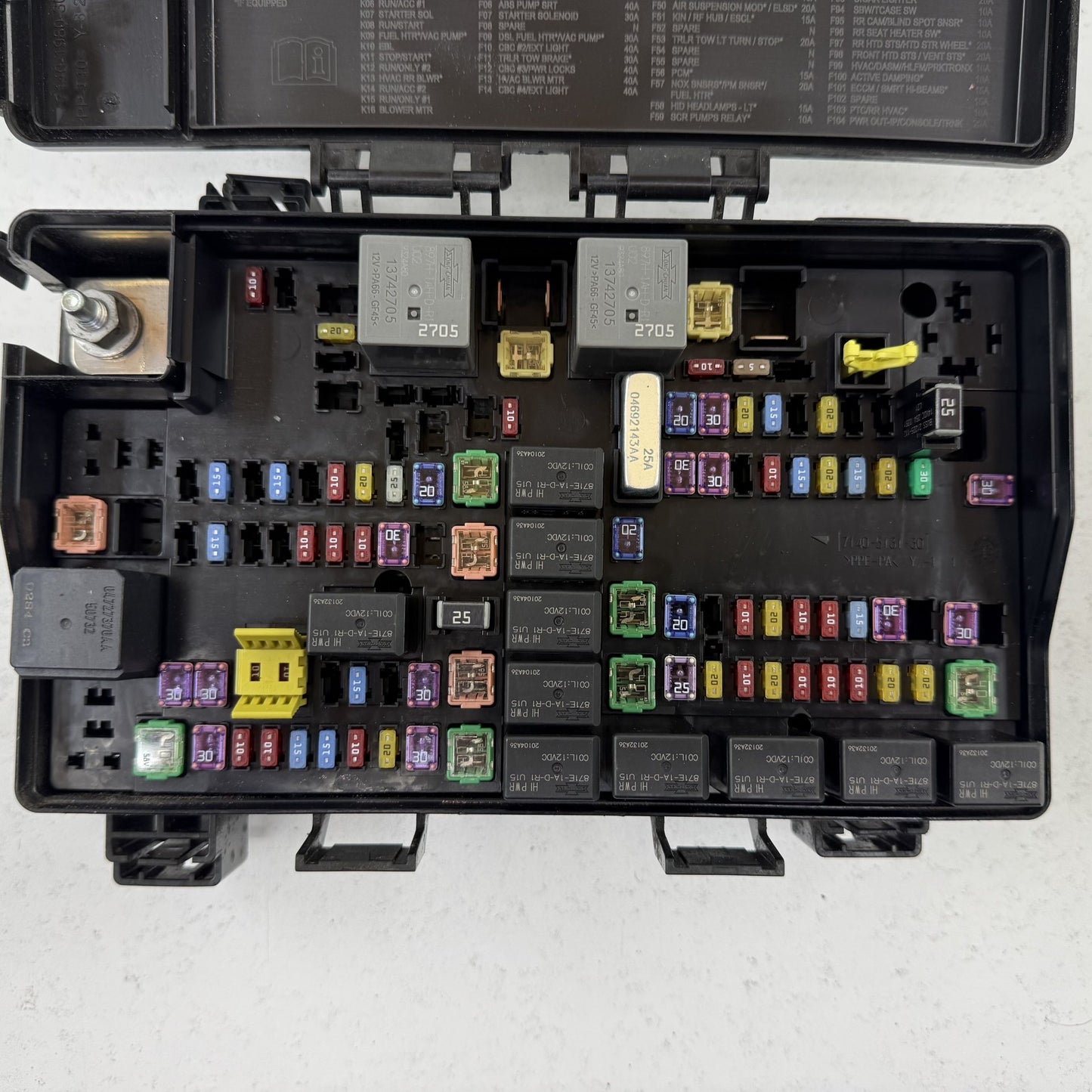 2021-2026 Dodge Durango Engine Bay Power Distribution Center Fuse Box OEM