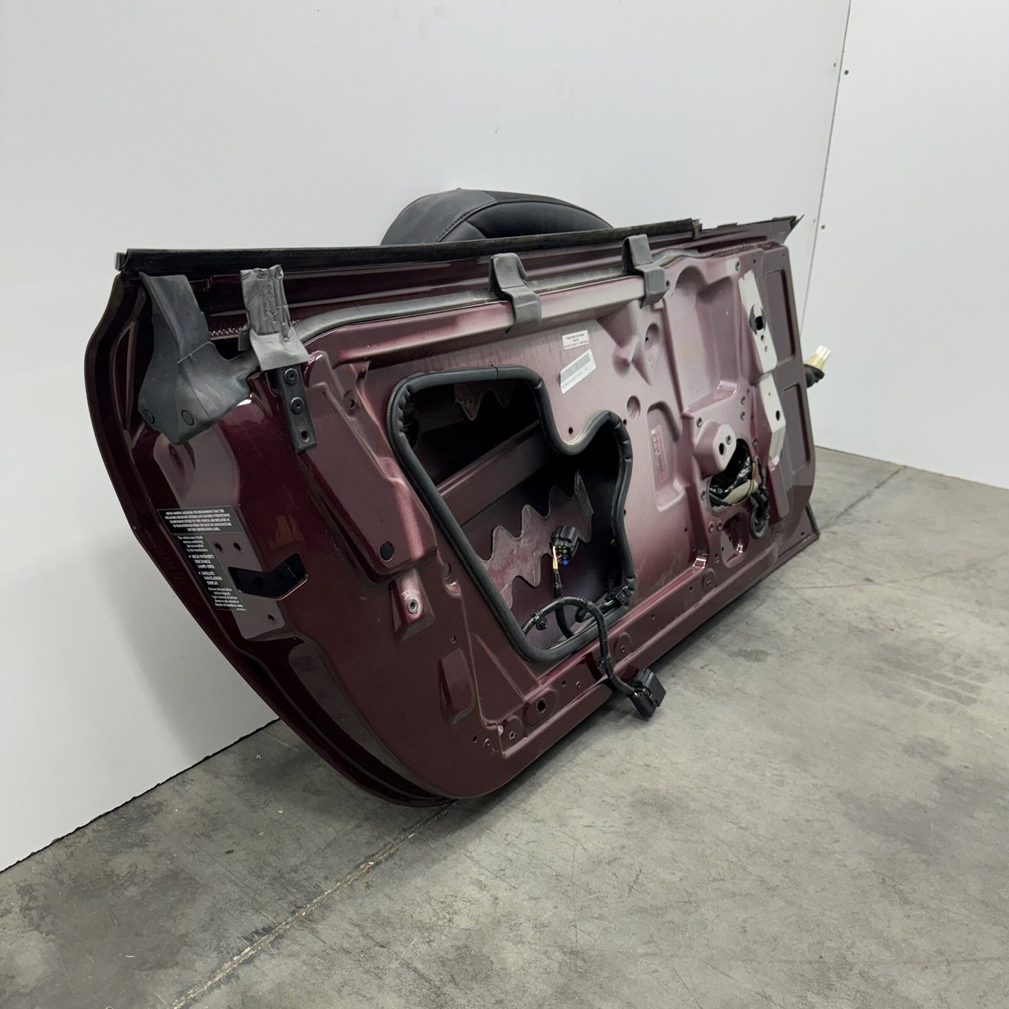 07-17 Aston Martin Vantage Driver Left Door Shell Merlot Red OEM *NOTE*