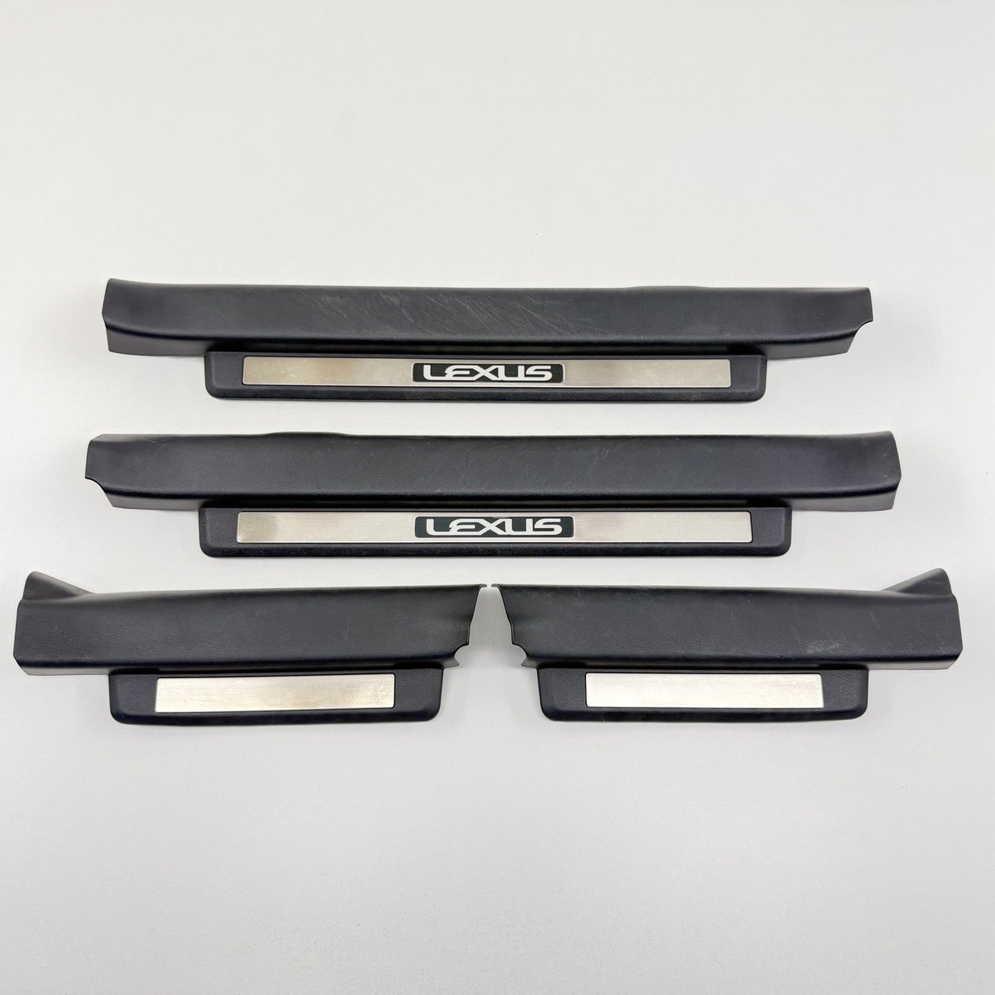 08-14 Lexus IS F Front & Rear Door Step Sill Scuff Plate Trim Panel Set OEM