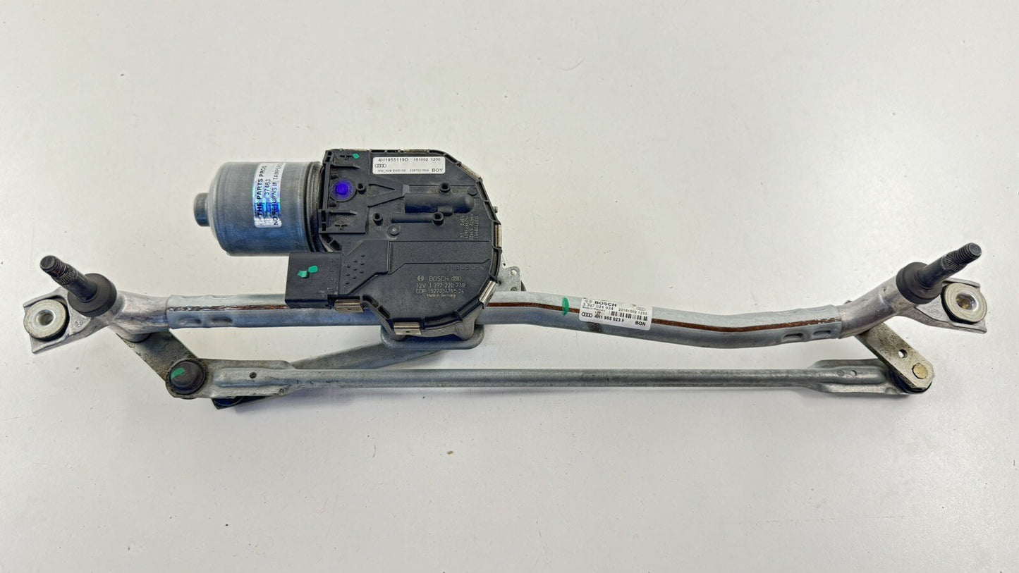 15-18 AUDI A8 S8 WINDSHIELD WIPER MOTOR W/ LINKAGE 4H1955119D OEM