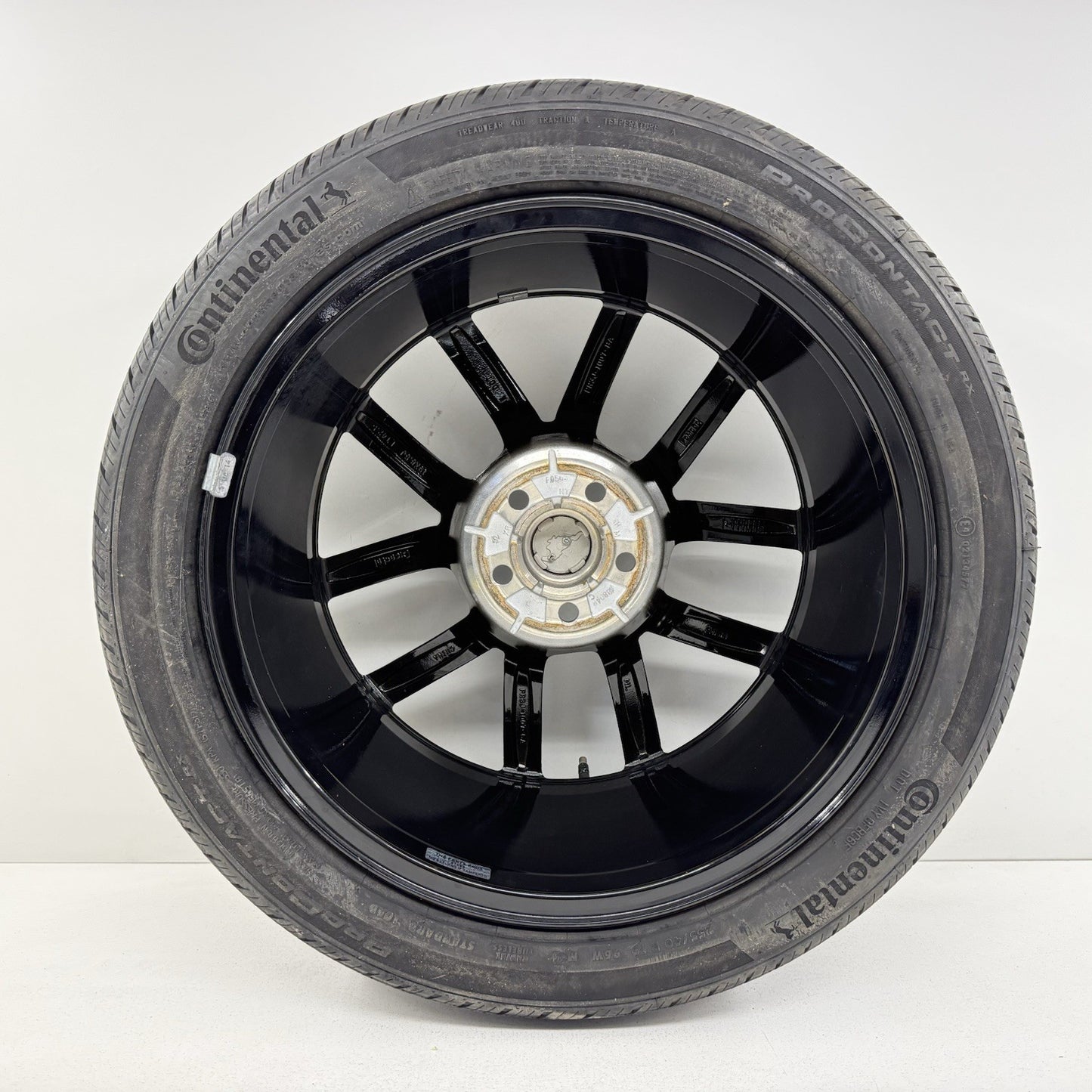 24-26 Ford Mustang GT U Spoke Wheel Rim With Tire 19" 19x8.5 Black Factory OEM
