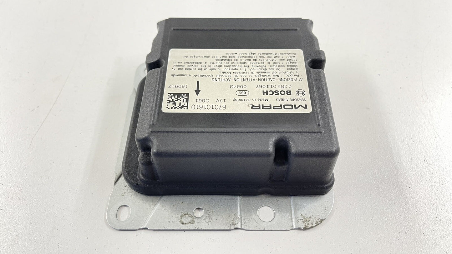 17-20 MASERATI GHIBLI AIRBAG AIR BAG SRS RESTRAINT MODULE 670101610 OEM