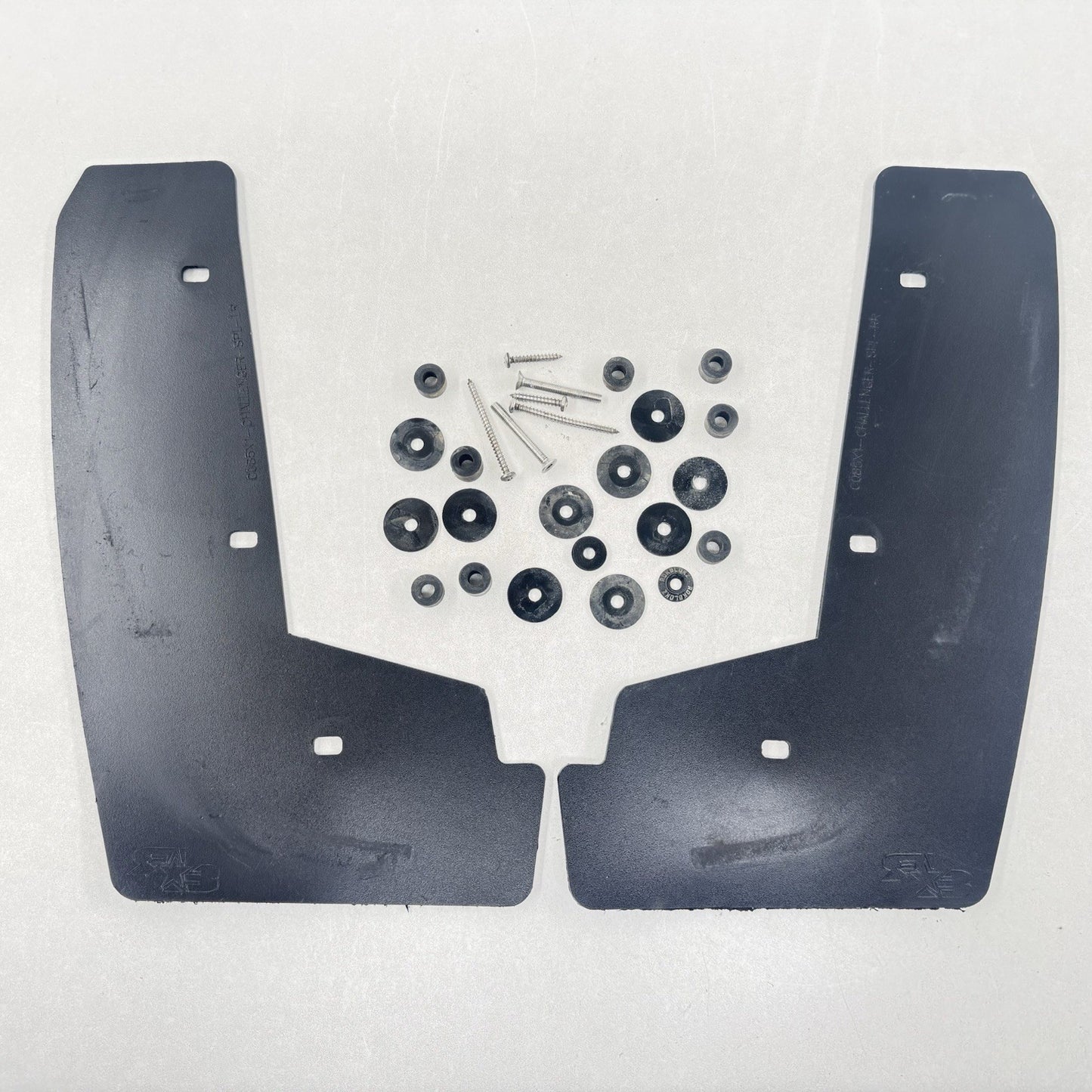 18-23 DODGE CHALLENGER WIDEBODY ROKBLOKZ REAR BUMPER SPLASH GUARD PAIR