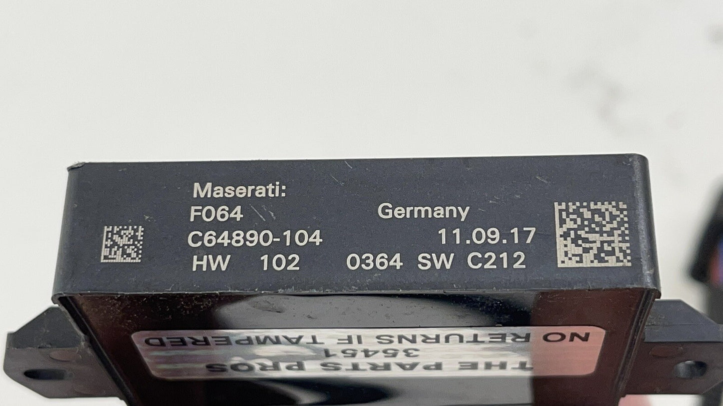 14-20 MASERATI QUATTROPORTE TRUNK OPEN CLOSE SENSOR CONTROL MODULE 670034376 OEM