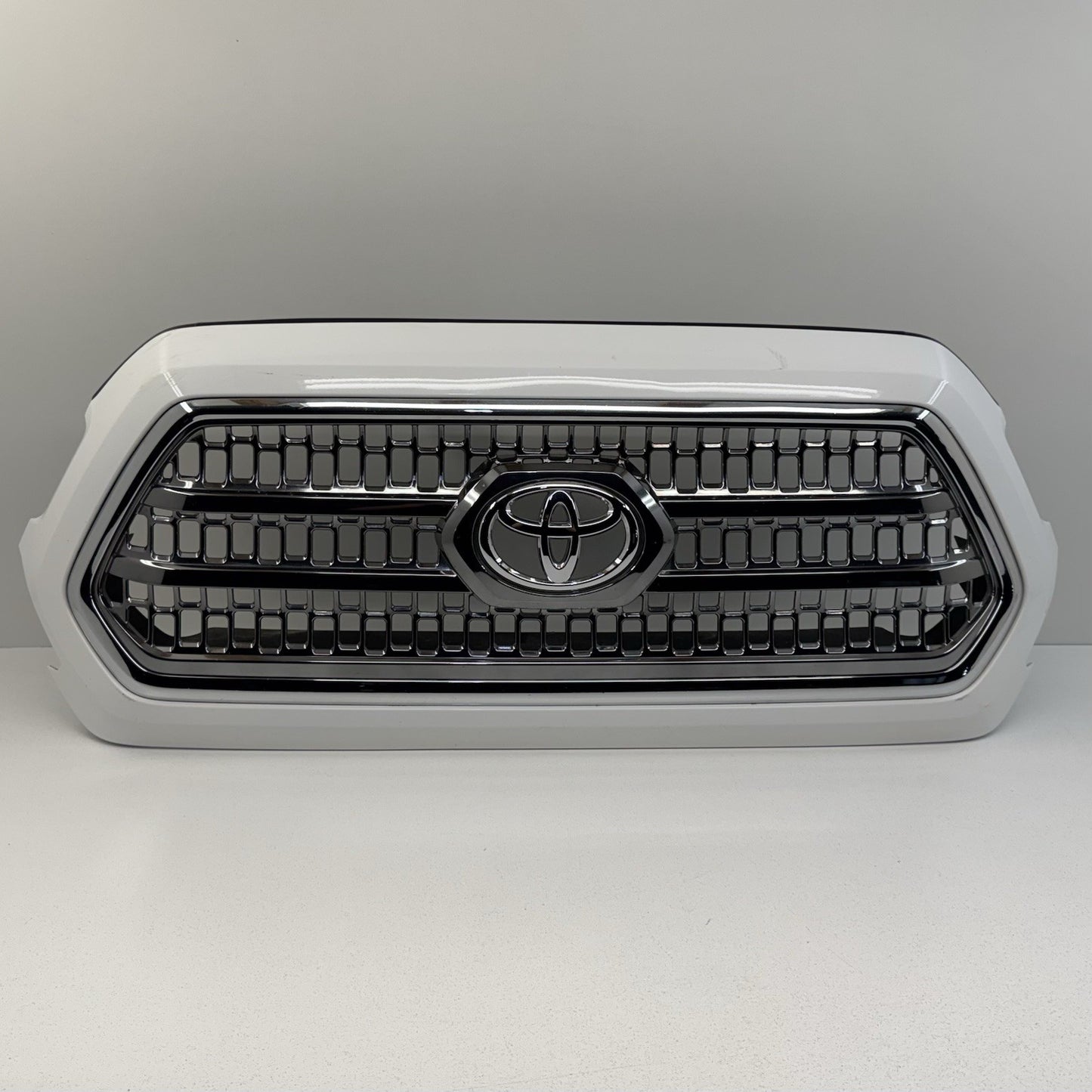 16-17 Toyota Tacoma TRD Off Road Front Upper Grill Grille With Emblem White OEM