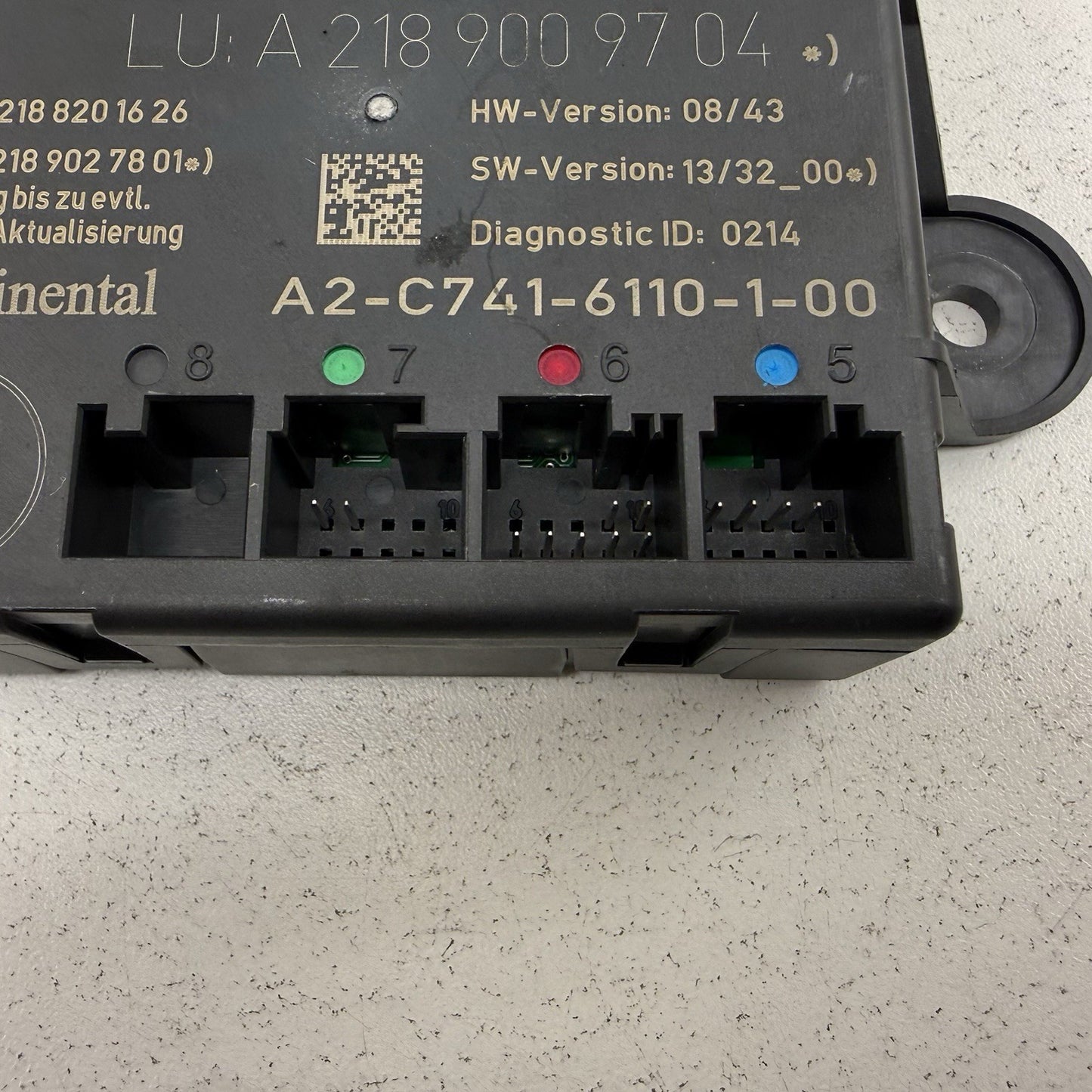 12-18 Mercedes W218 CLS550 Right Rear Door Control Module 2189009704 OEM