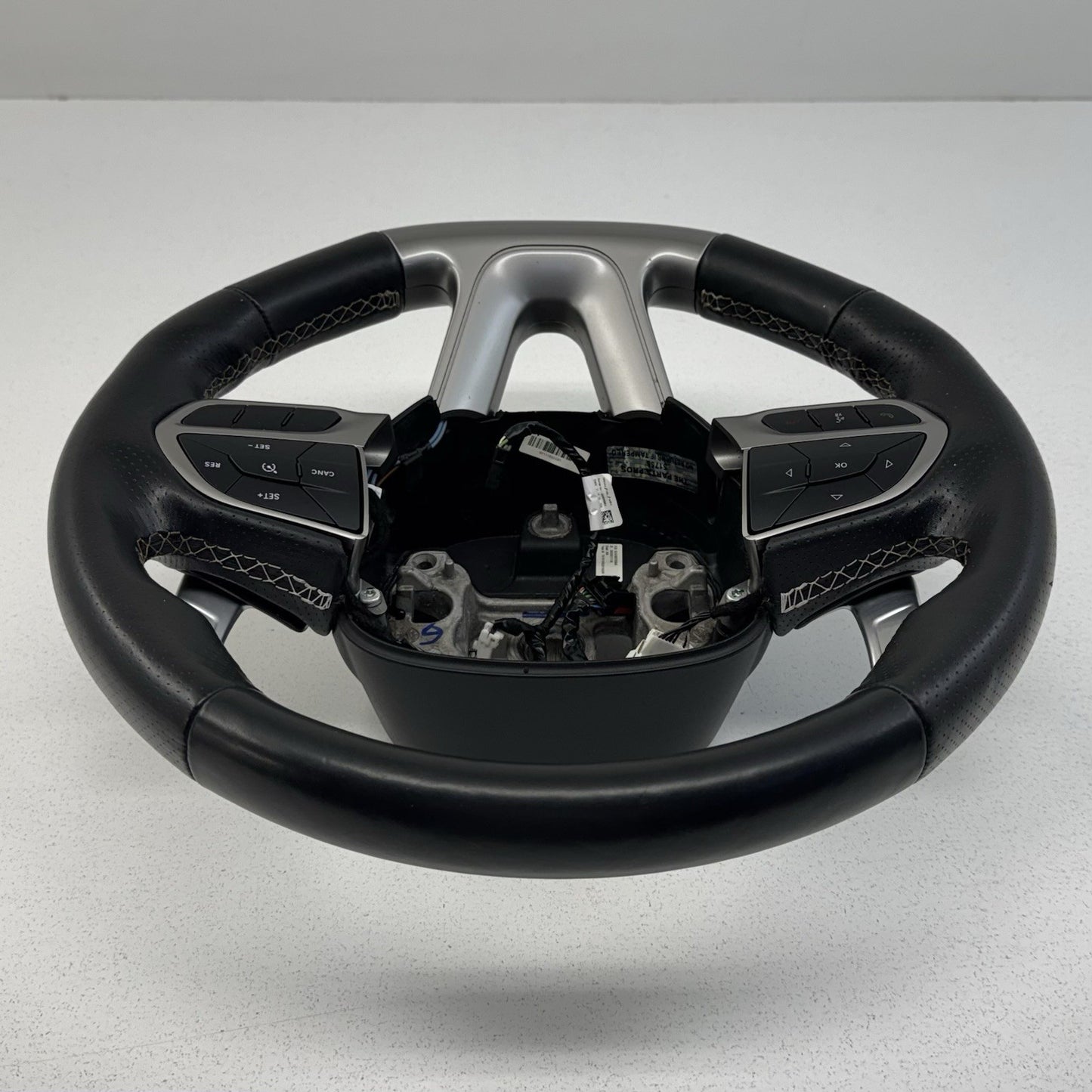 15-23 Dodge Challenger Charger Hellcat Flat Bottom Steering Wheel Leather OEM