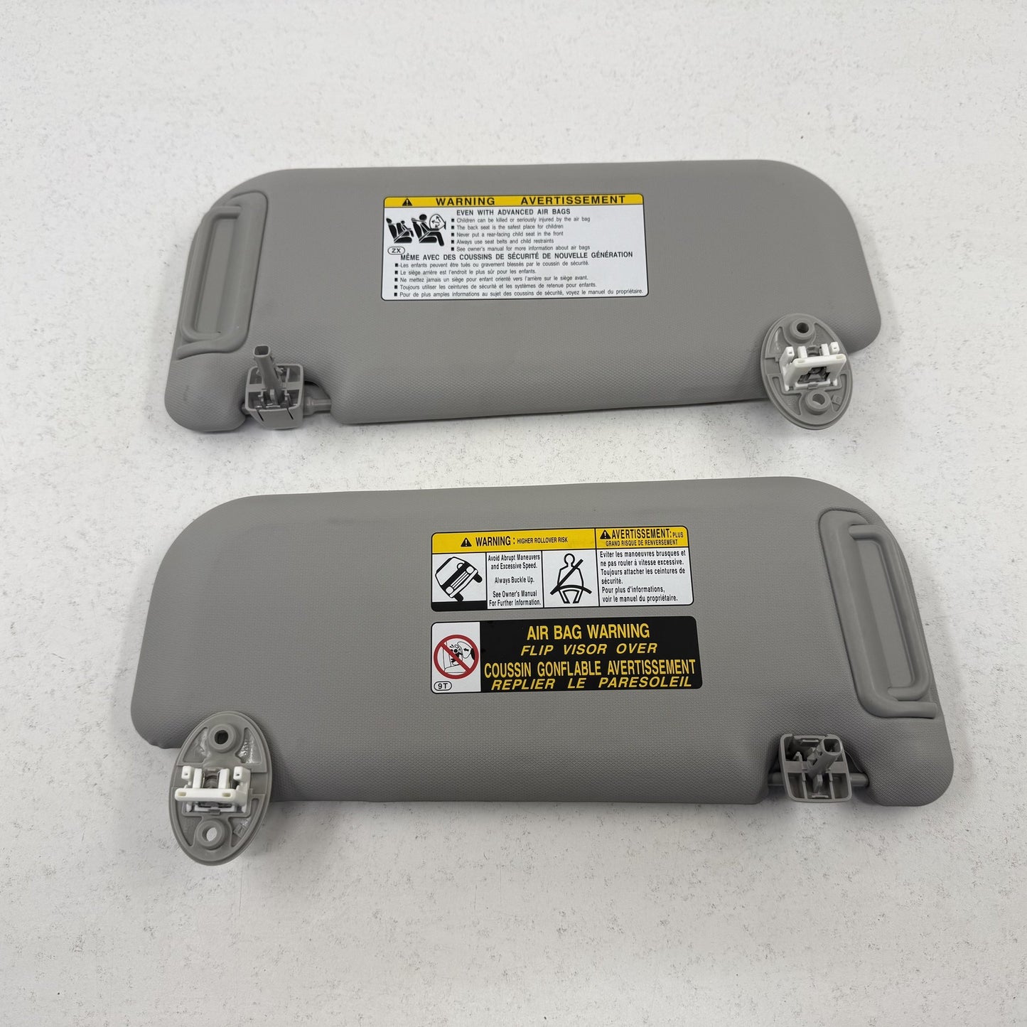 2019-2025 Toyota RAV4 Sunvisor Sun Visor Shade Pair Left & Right Gray OEM