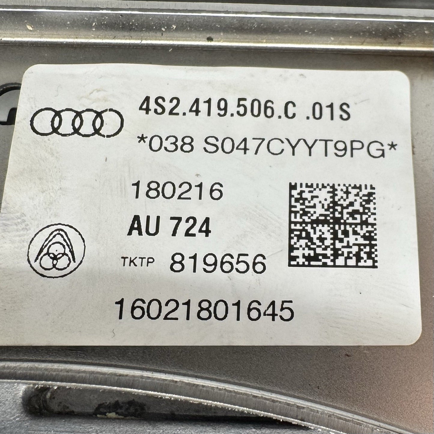 17-23 Audi R8 Dynamic Power Steering Column Assembly 4S2419506C / 4H0927287E OEM