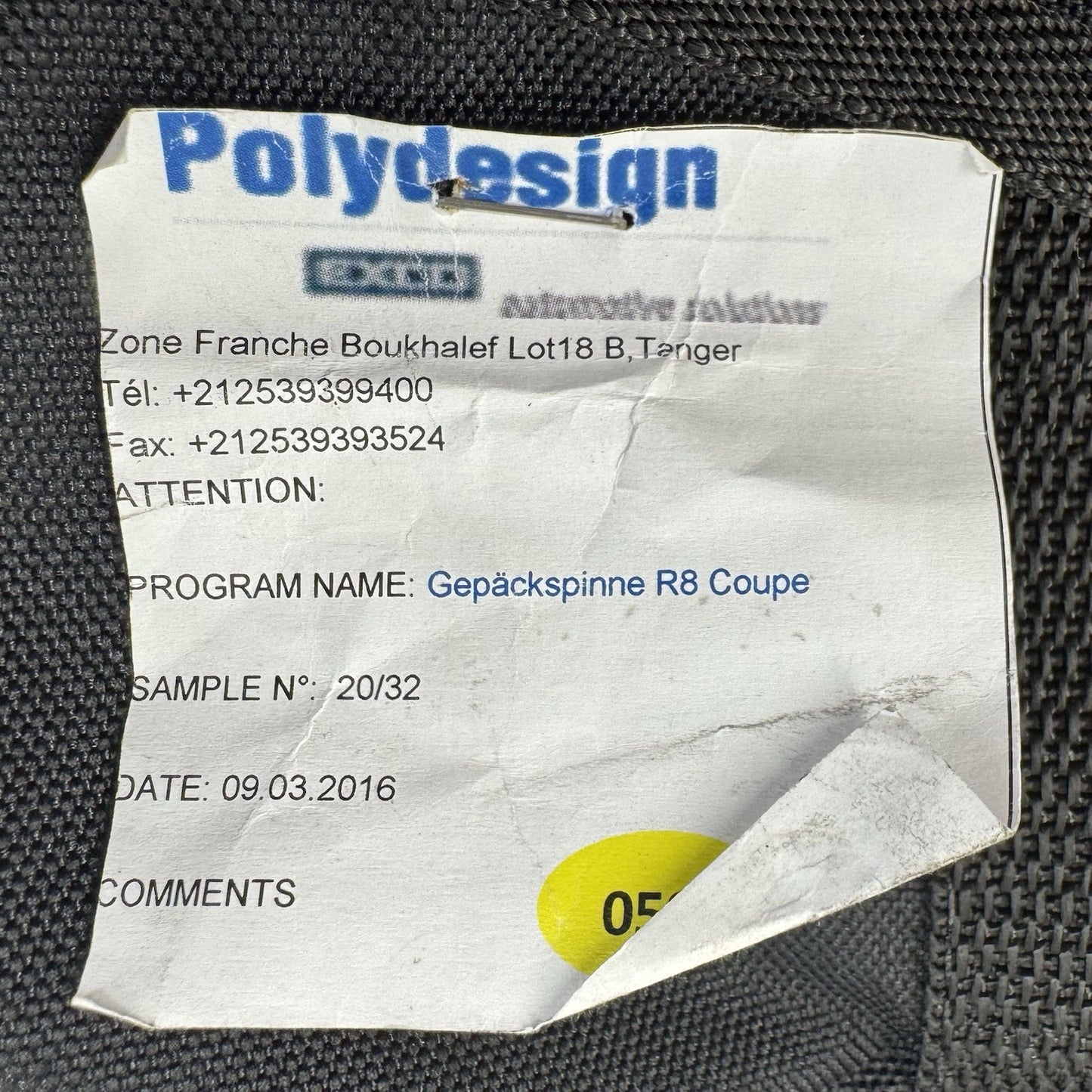 17-23 Audi R8 Cargo Organizer Partition Luggage 4S8861691 OEM