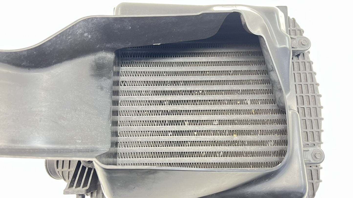 14-17 MASERATI GHIBLI DRIVER LEFT TURBO INTERCOOLER W/ DUCT 670035636 OEM