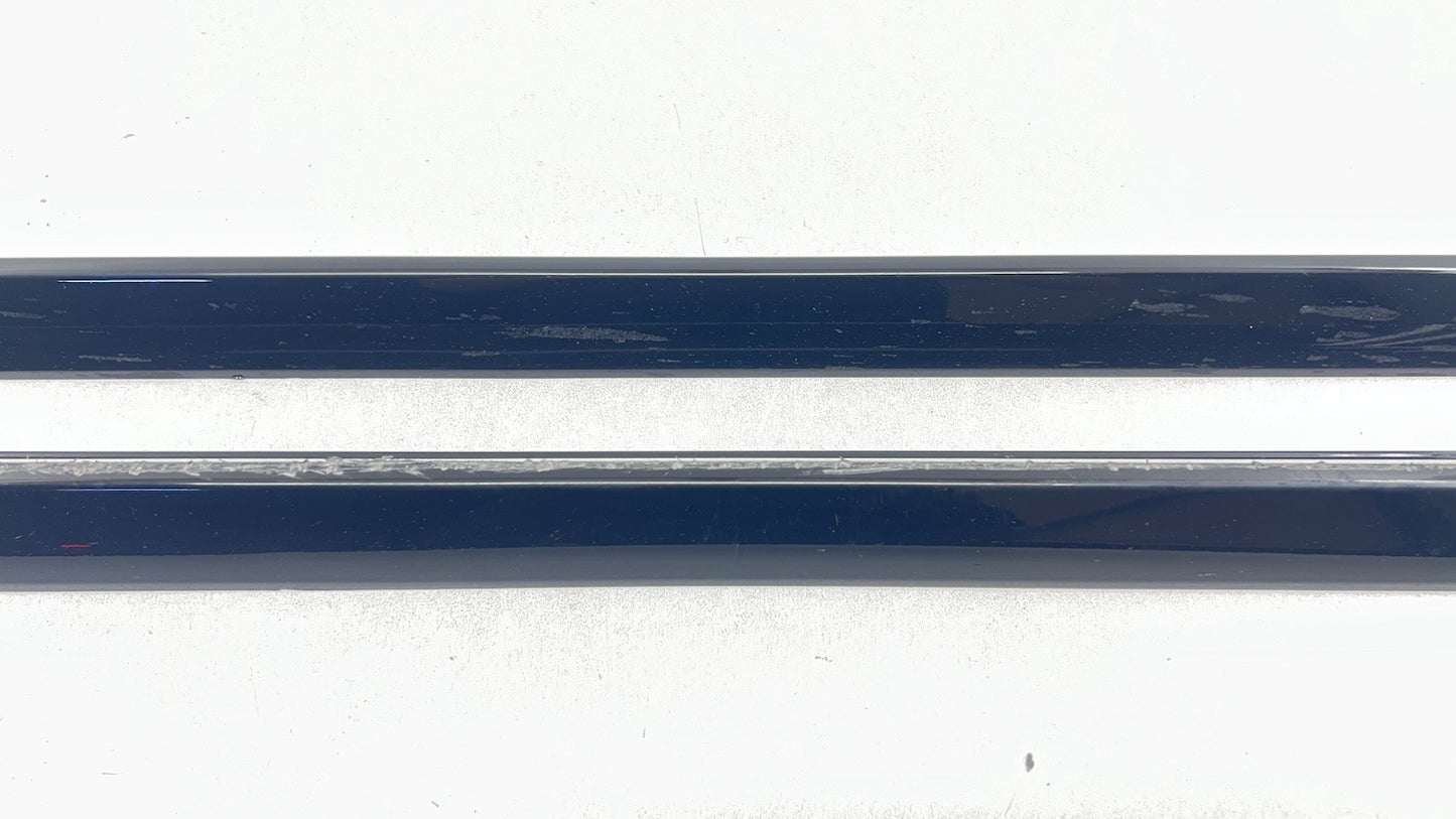 18-24 AUDI A4 S-LINE LEFT AND RIGHT SIDE SKIRT ROCKER PANEL EXTENSION PAIR OEM