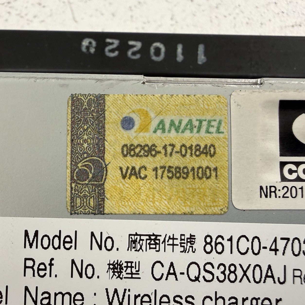 19-22 Toyota Prius / Prius Prime Wireless Phone Charging Pad Control Module OEM
