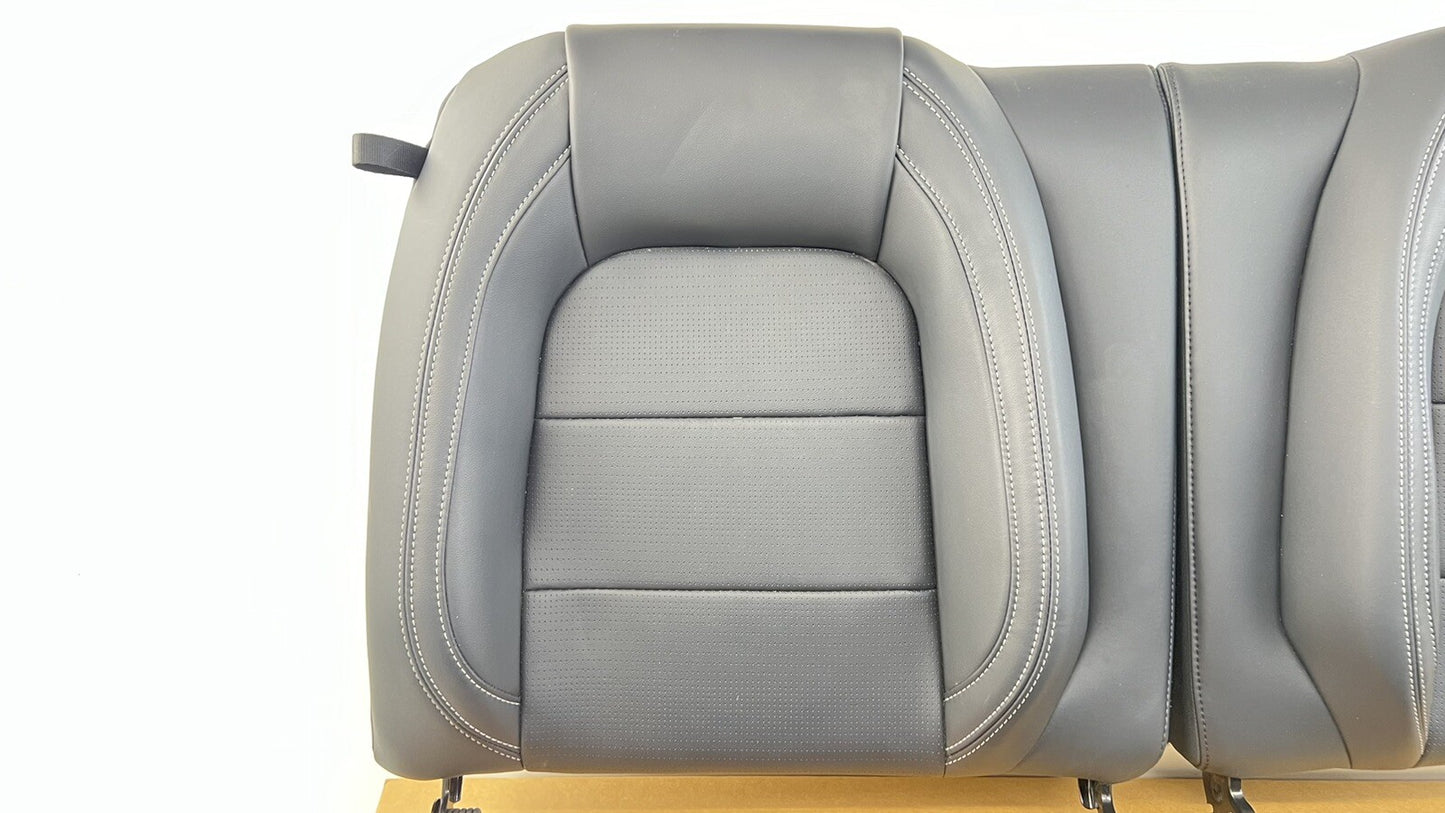 24-26 Ford Mustang GT Premium Rear Seat Set Upper & Lower Leather Black OEM
