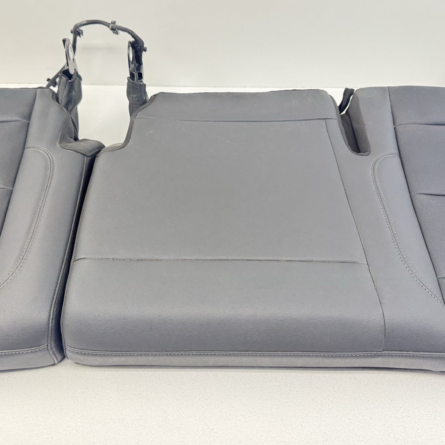 24-25 Silverado 2500 3500 Rear Lower Bottom Seat Cushion Set Leather Black OEM