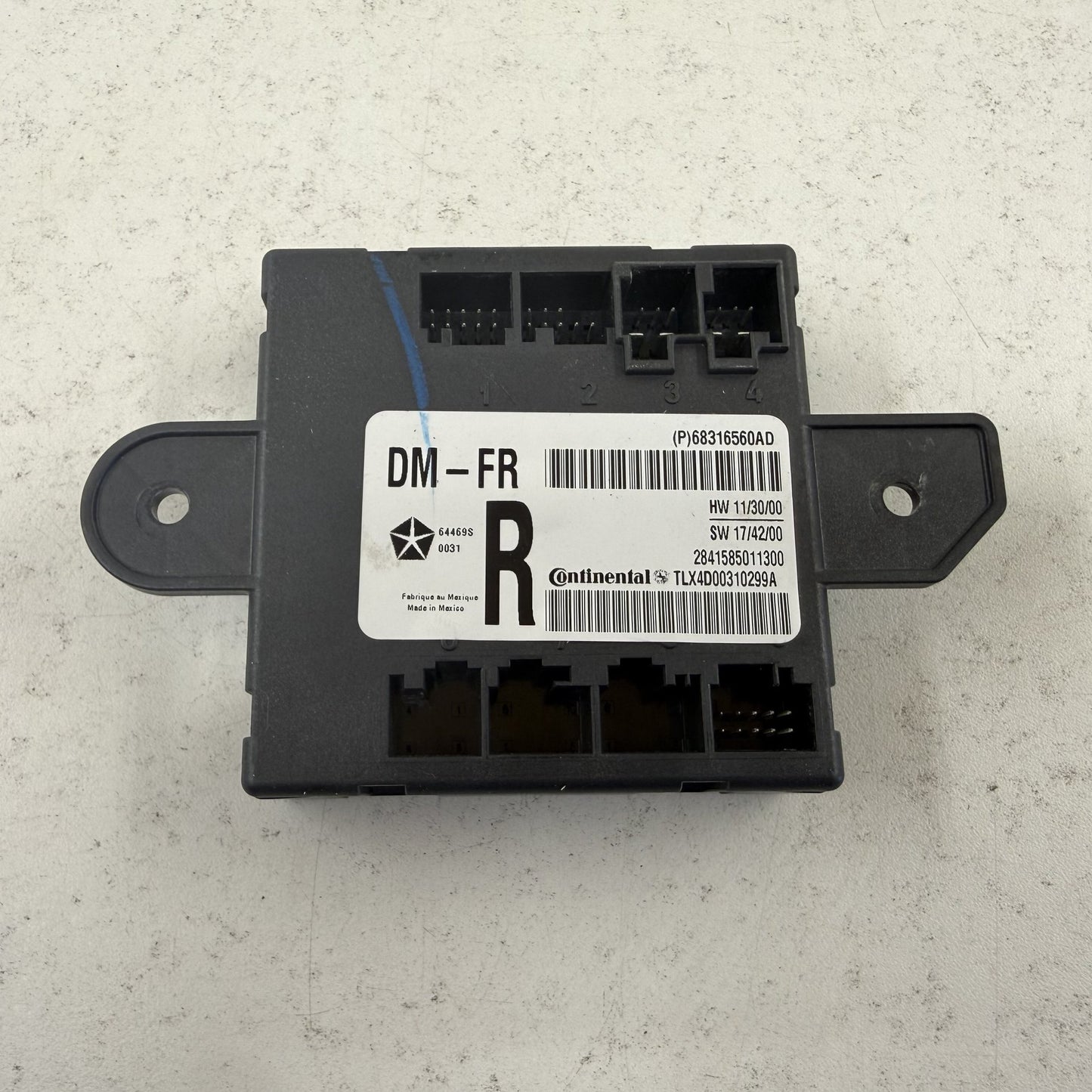2015-2022 Dodge Durango Passenger Right Front Door Control Module 68316560AD OEM