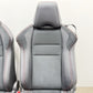 13-20 Subaru BRZ Limited Front Seat Pair Suede Black W/ Red Stitching OEM