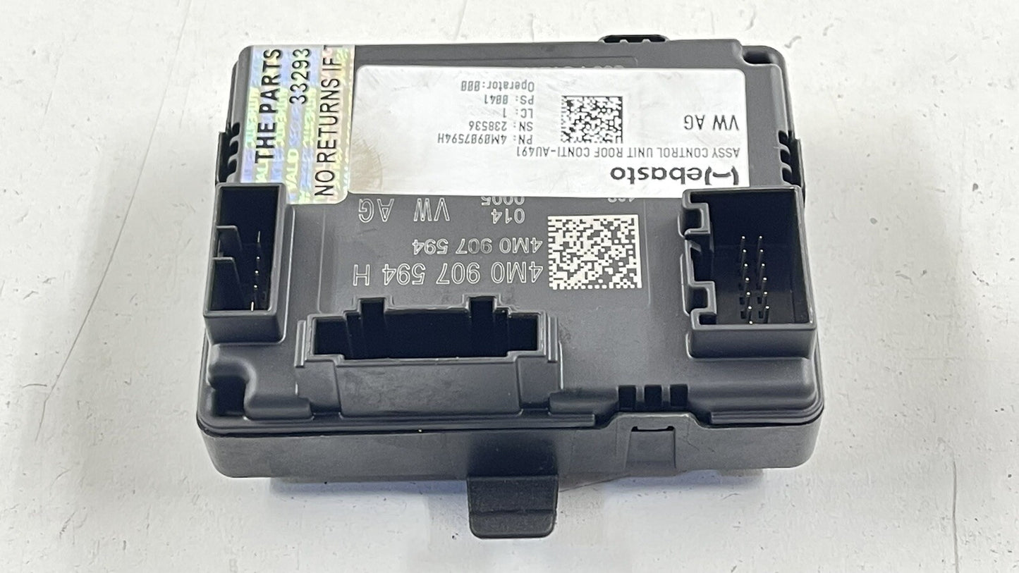 17-20 AUDI A4 S4 SUNROOF SUN ROOF CONTROL MODULE 4M0 907 594 H OEM