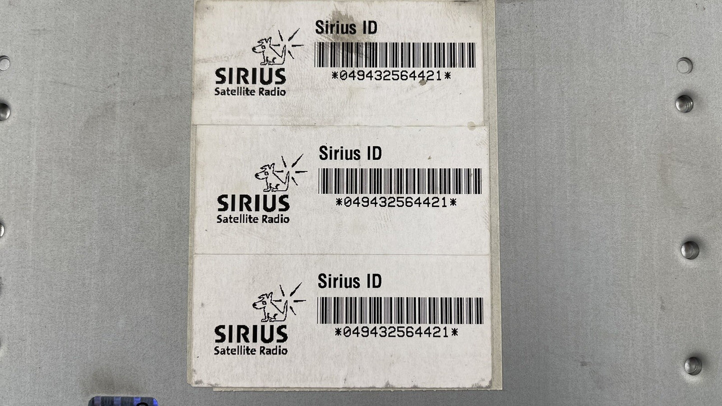 08-15 AUDI R8 SPYDER SIRIUS SATELLITE RADIO CONTROL MODULE 8E0 035 593 P OEM