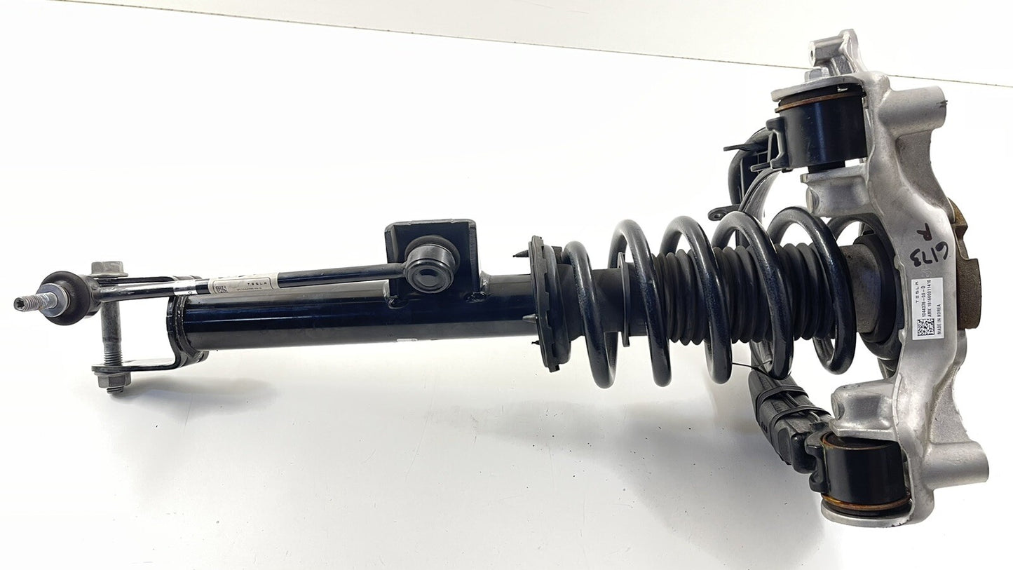 17-21 TESLA MODEL 3 RWD RIGHT FRONT SHOCK STRUT & UPPER CONTROL ARM OEM