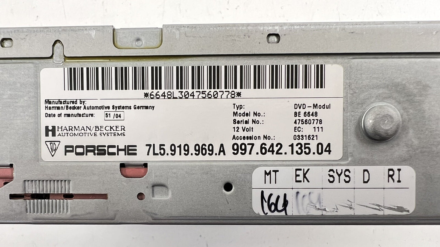 05-12 PORSCHE 911 997 NAVIGATION NAVI DVD MAP DRIVE PLAYER 997.642.135.04 OEM
