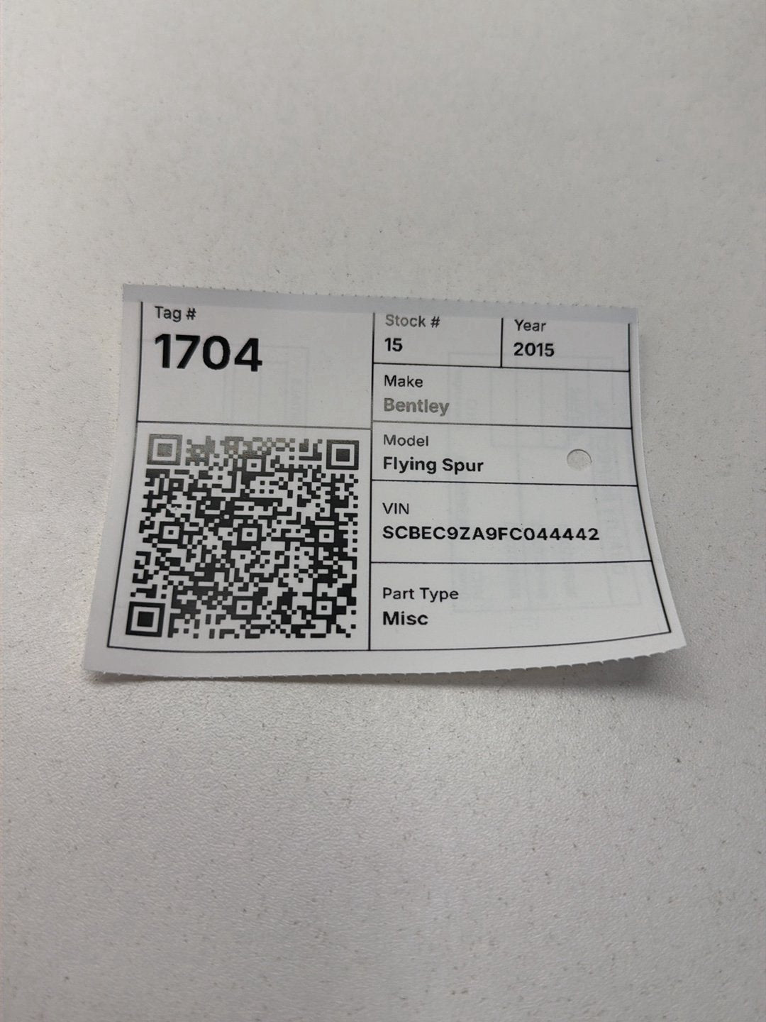 2014-2018 Bentley Flying Spur Sunroof Sun Roof Glass Window OEM
