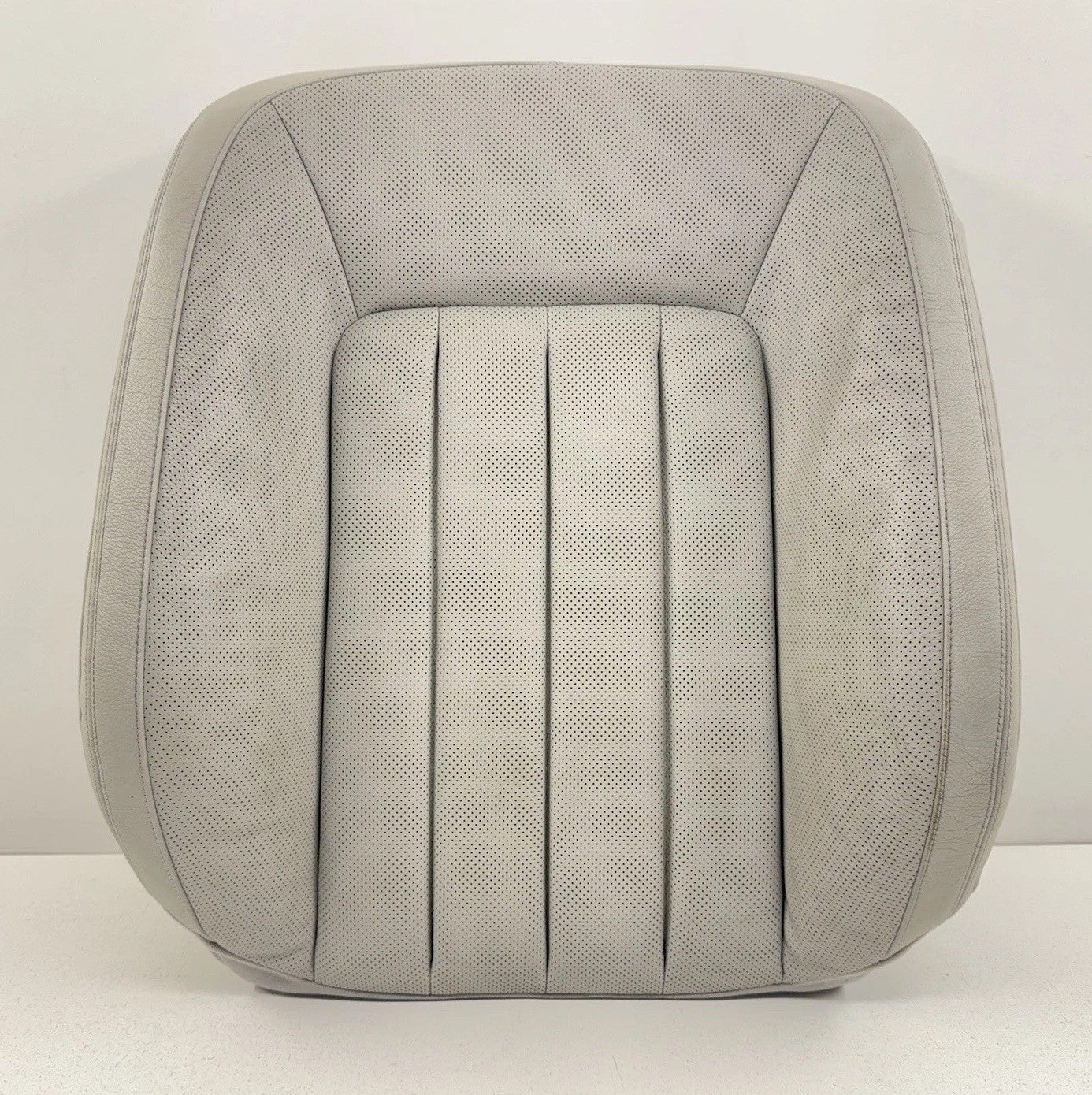 12-14 Mercedes W218 CLS550 Driver Left Front Upper Seat Cushion Leather Gray OEM