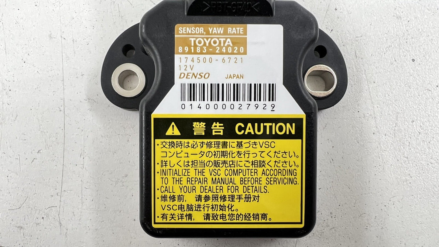 15-20 LEXUS RC F GS F STABILITY YAW RATE SENSOR MODULE 89183-24020 OEM