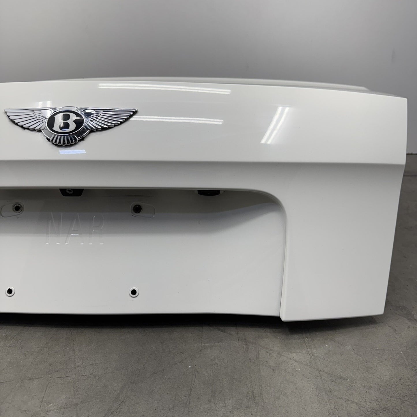 14-18 Bentley Flying Spur Trunk Lid Rear Deck Complete Glacier White OEM