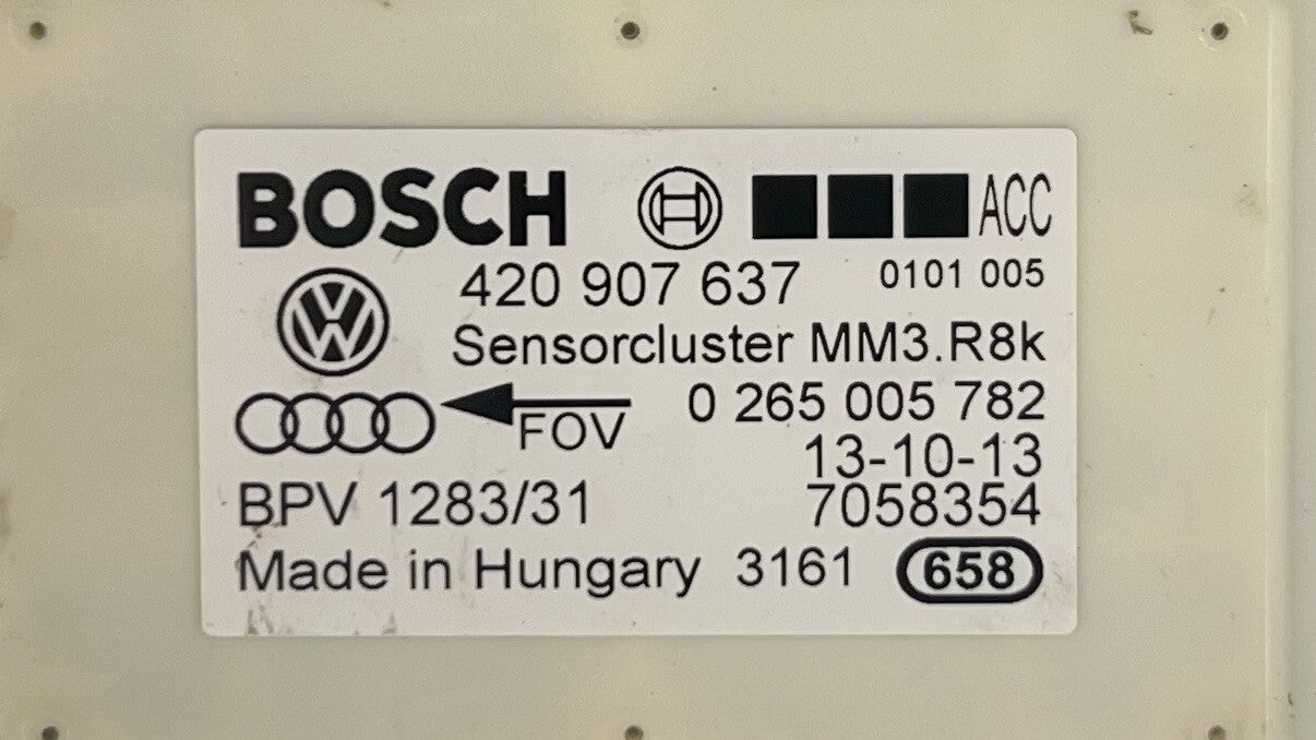 13-18 BENTLEY FLYING SPUR YAW RATE TURN SENSOR MODULE 420 907 637 OEM