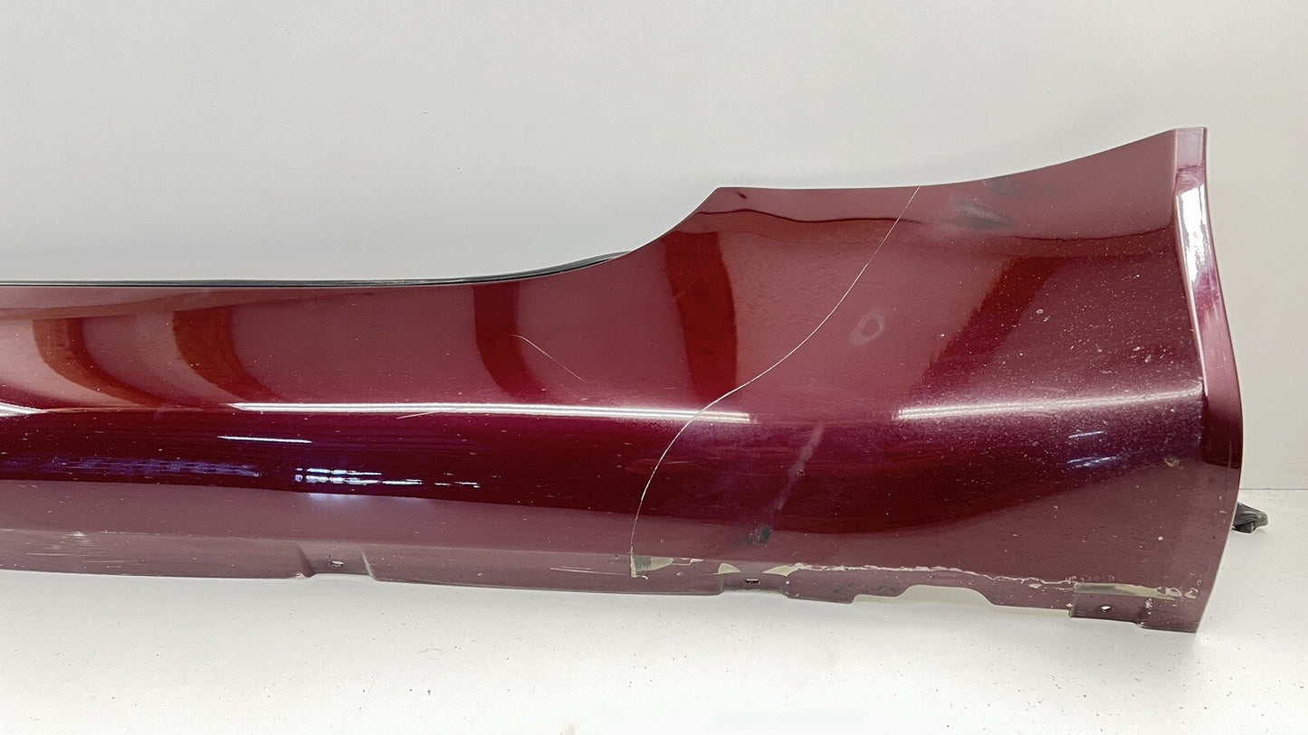 07-09 ASTON MARTIN VANTAGE LEFT SIDE SKIRT ROCKER PANEL COVER MERLOT RED OEM