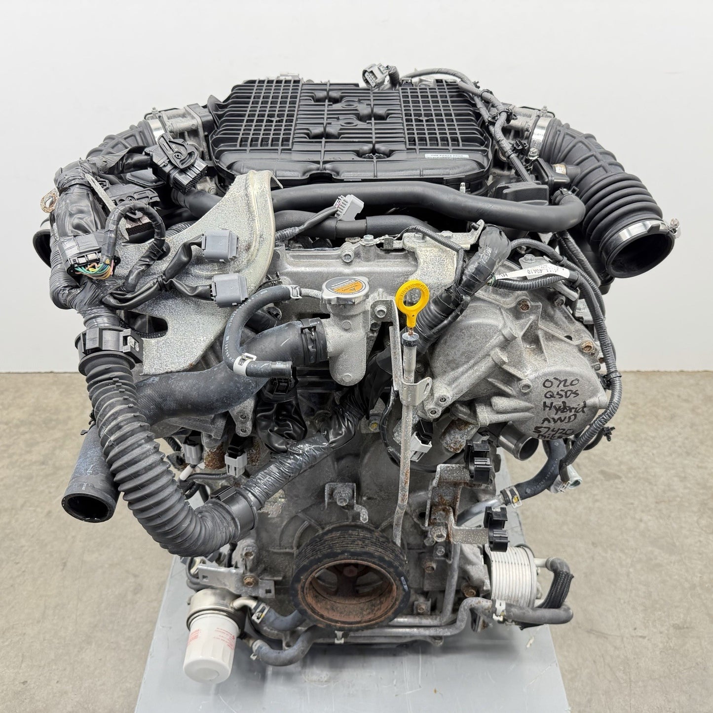 14-18 Infiniti Q50 Hybrid 3.5L VQ35HR AWD Complete Engine Motor 57K Miles OEM