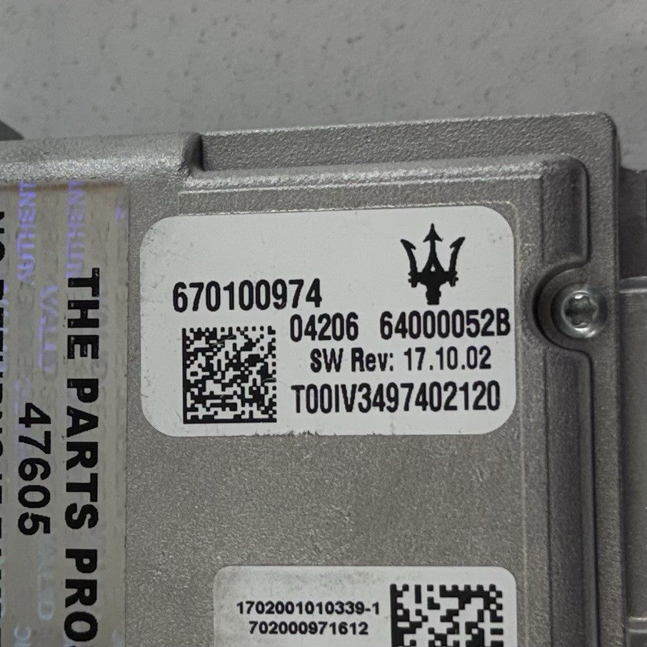 17-24 Maserati Ghibli Front View Camera Lane Departure Keep Assist 670100974 OEM