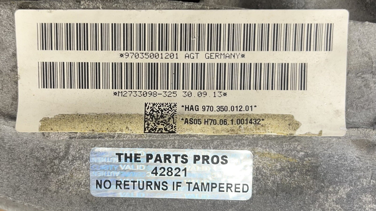 12-16 Porsche Panamera S E-Hybrid RWD Rear Differential Diff 97035001201 OEM